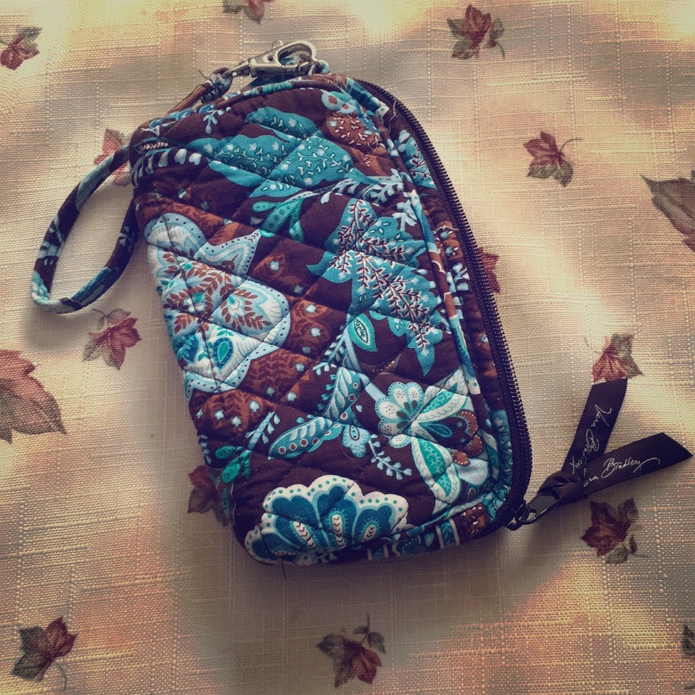 Quilted Vera Bradly small makeup bag